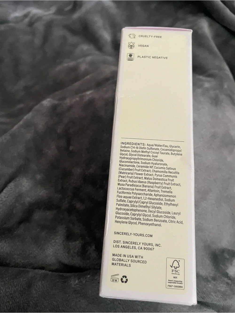 Sincerely Yours Kindly Clean Hydrating Cleanser — NEW
